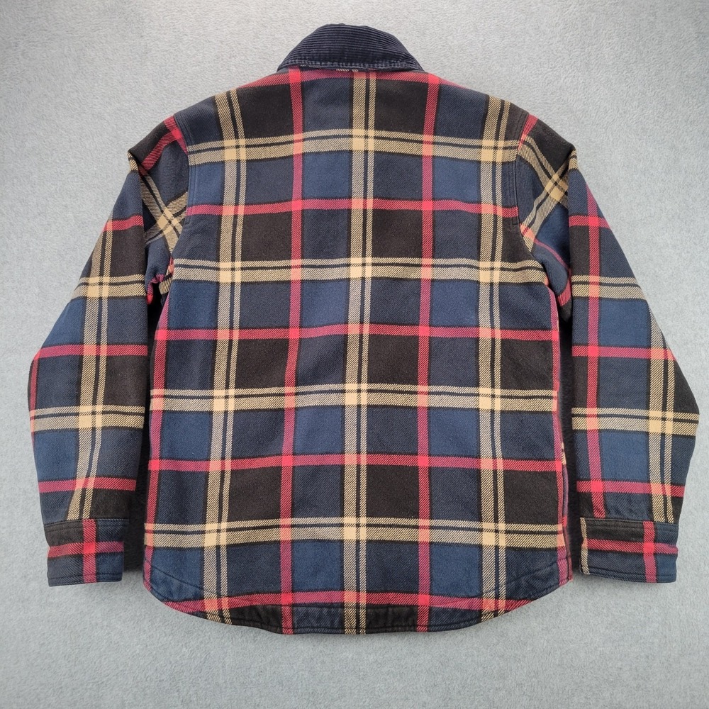 Y2K American Eagle Mens‎ Flannel Shirt Jacket Lined Corduroy Collar Lined Size M - Picture 7 of 8
